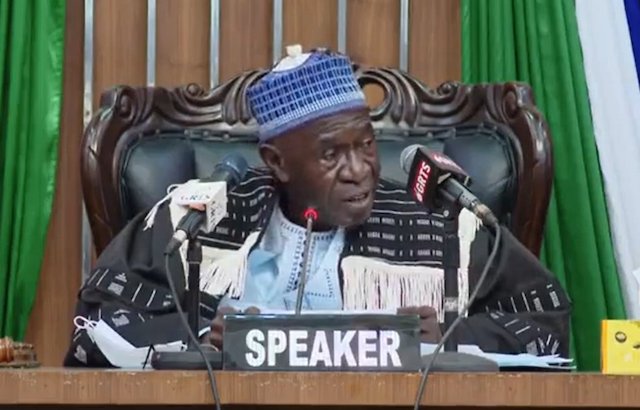 Fabakary Tombong Jatta speaker of Gambia's Parliament