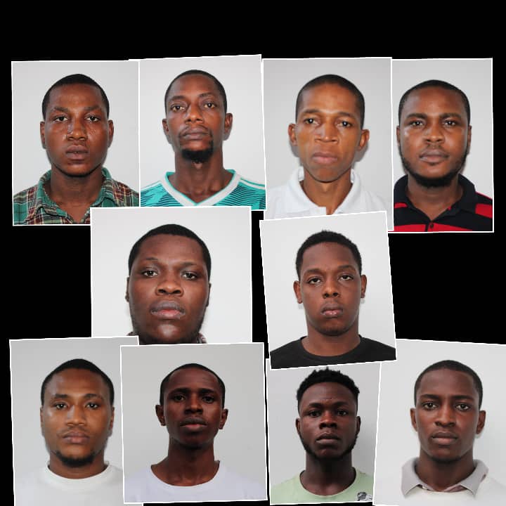 Faces of internet fraudsters jailed