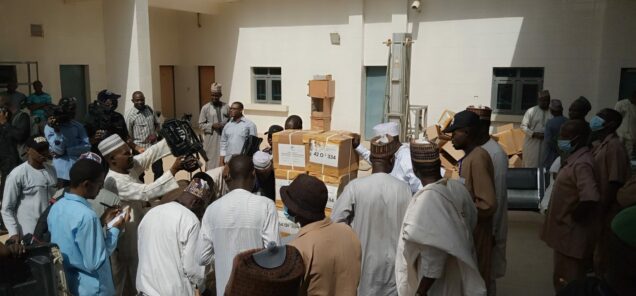 Distribution of sensitive and non-sensitive materials for the local government elections on Sunday in Katsina.