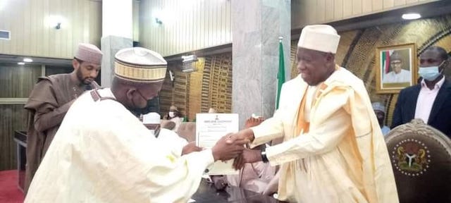 Malam Usman Muhammad and Gov. Ganduje