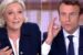 Marine Le Pen and Macron