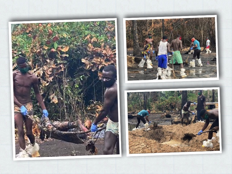 Mass burial for victims of illegal refinery fire