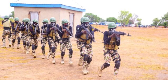 Nigerian Air Force Panthers during training