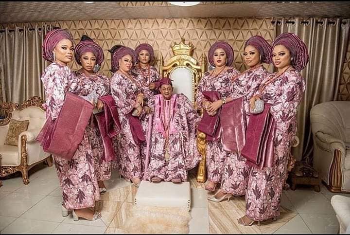 Oba Adeyemi and some of his young wives