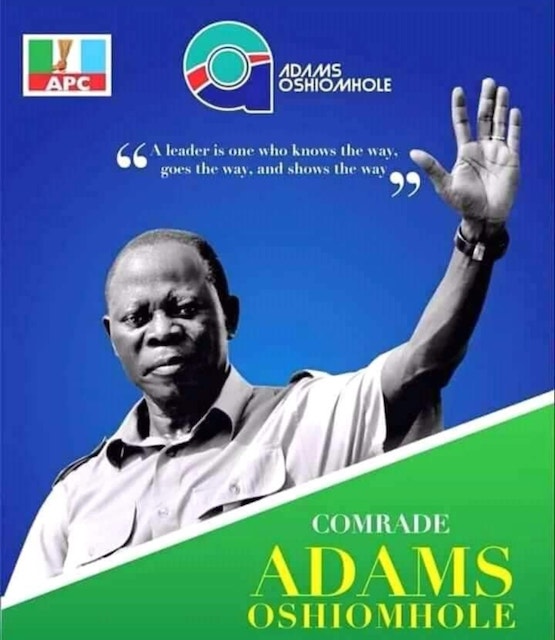 Oshiomhole's  advert announcing presidential ambition
