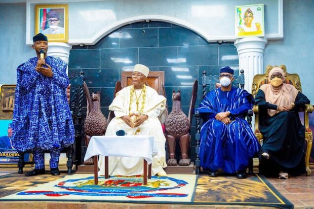 Osinbajo with Alake of Egbaland, Oba Gbadebo