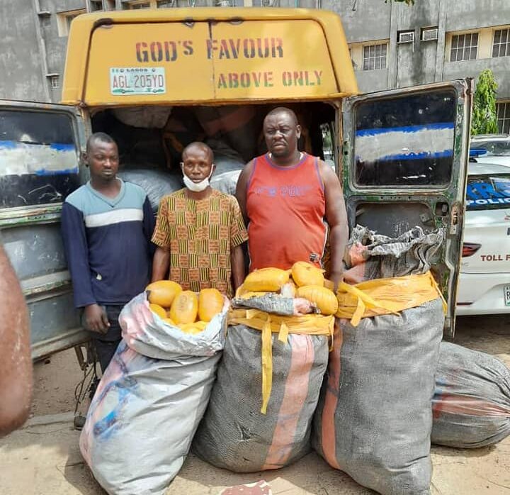 The busload of illicit drugs with the suspects