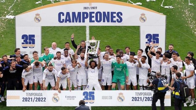 Real Madrid record 35th La Liga title