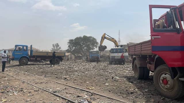 Refuse dump being cleared in Kaduna