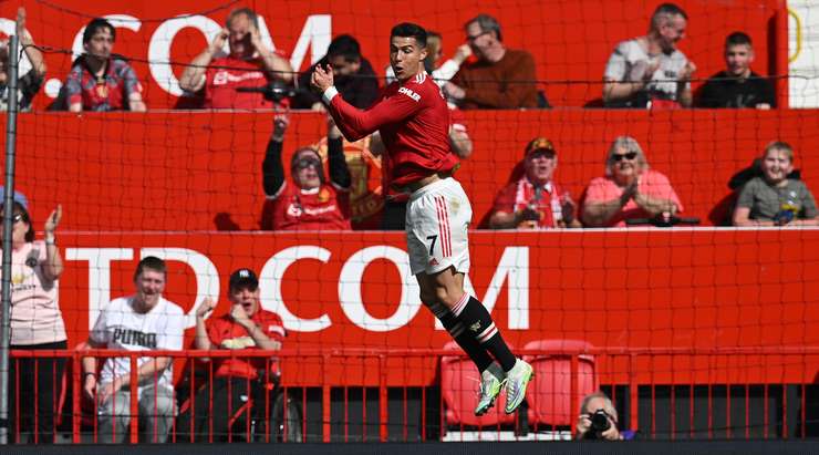 Ronaldo celebrates one of his goals