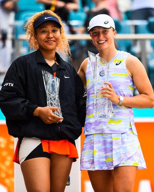 Swiatek with Osaka