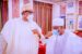 Buhari with Sokoto Governor during the visit