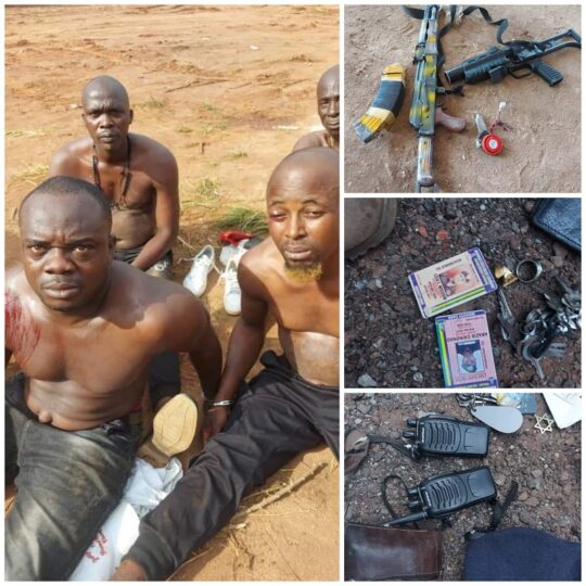 The IPOB members arrested by troops  in Imo and items recovered from them