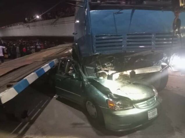 The accident at Ojuelegba on Saturday night