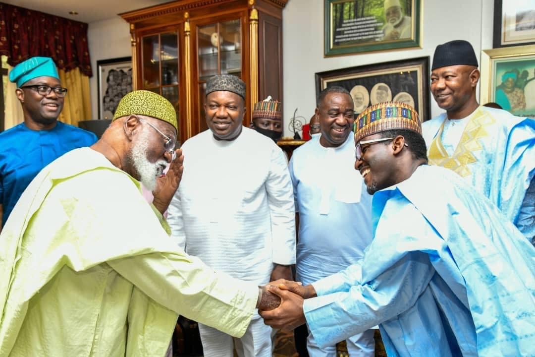 Abdulsalami with the visitors