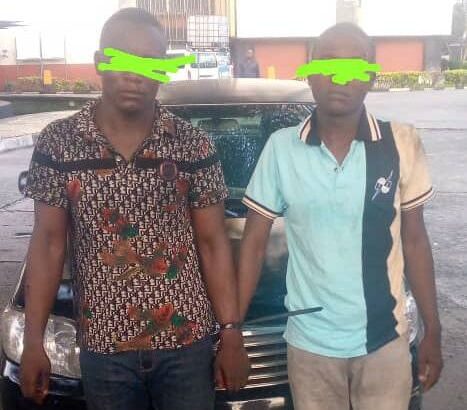 Suspected Carjackers nabbed by Rivers Police with snatched Toyota Corolla.