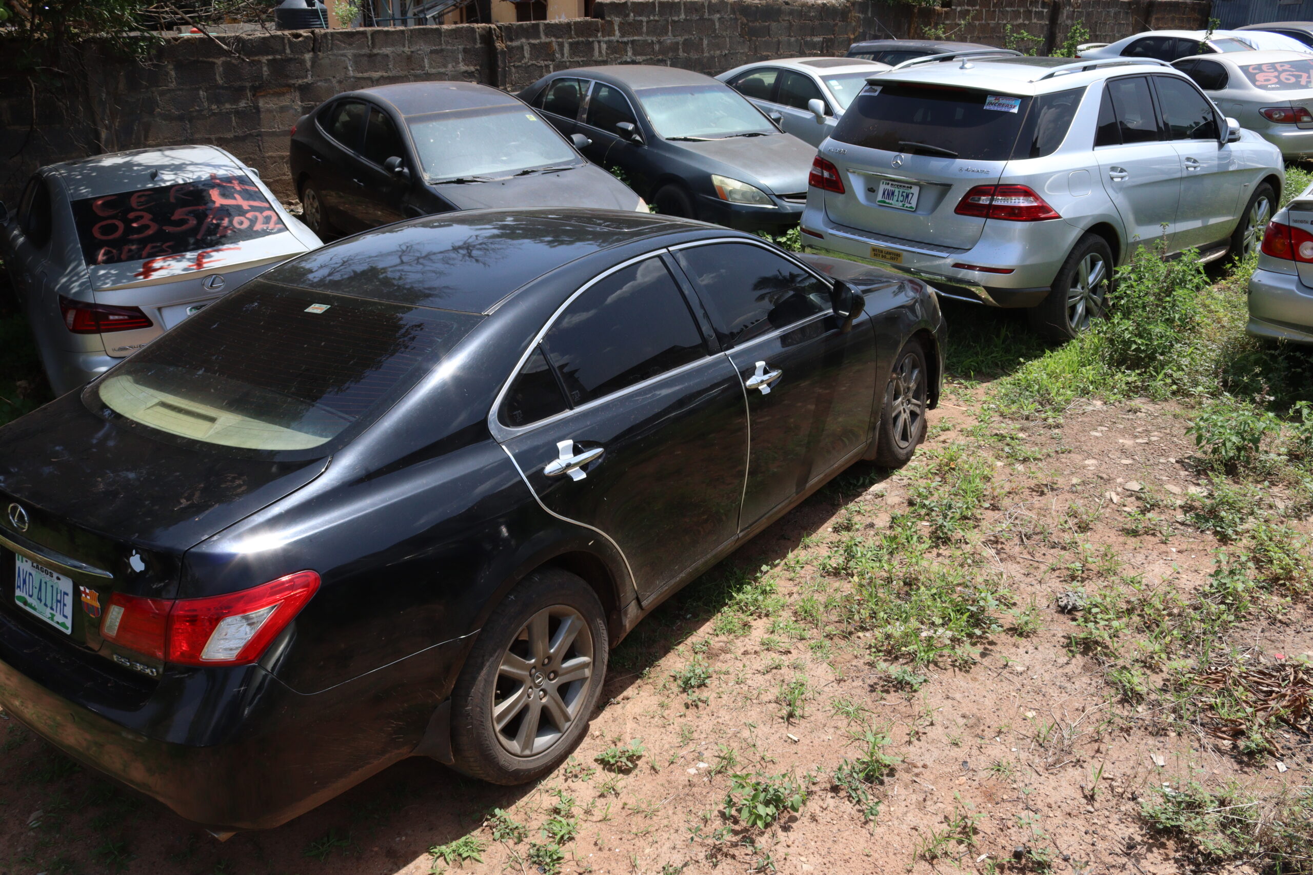 Cross-Section of the Vehicles Recovered From Fraudsters