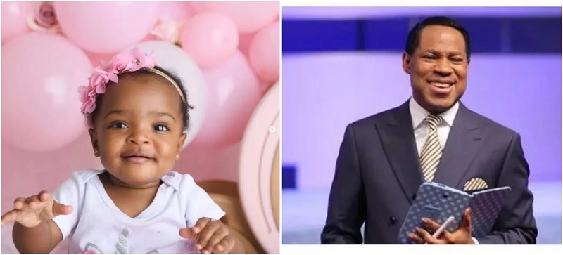 Chris Oyakhilome and first granddaughter, Arielle