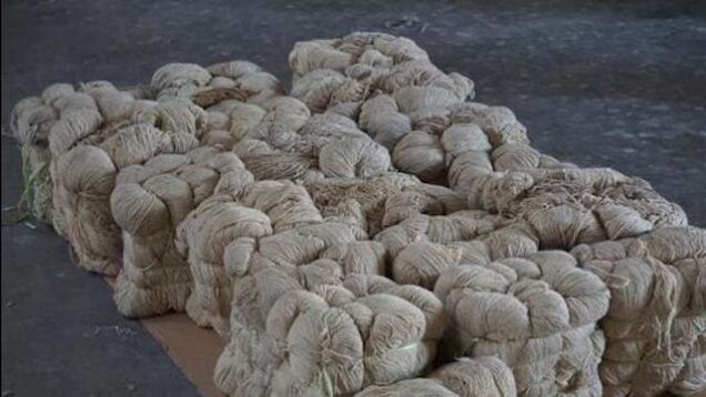 the heroin coated yarn seized in Gujarat India