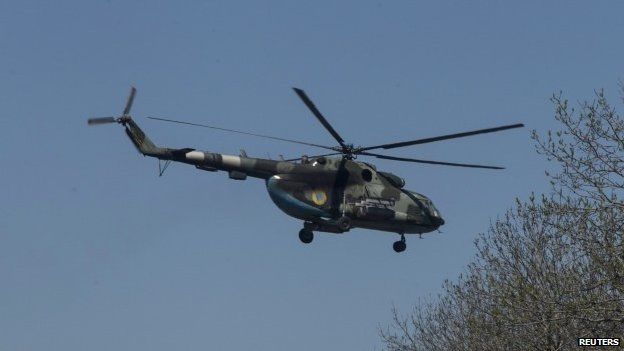 2 Ukrainian helicopters shot down