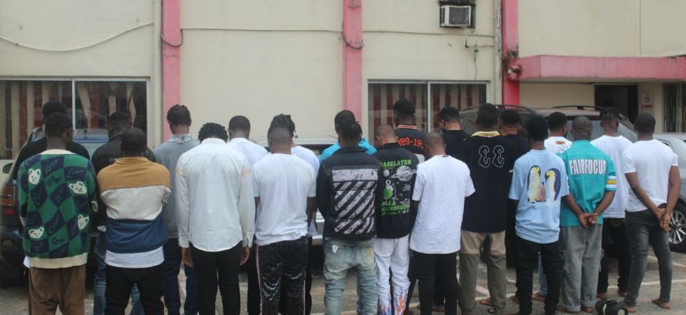 The suspected internet fraudsters