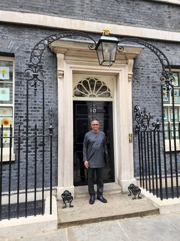Obi at 10 Downing Street, London