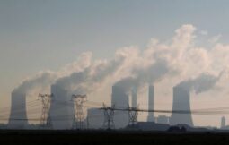 A coal power plant in South Africa pollutes the air