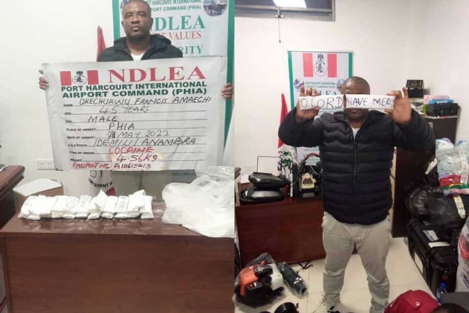 Ex-convict Amaechi busted with cocaine