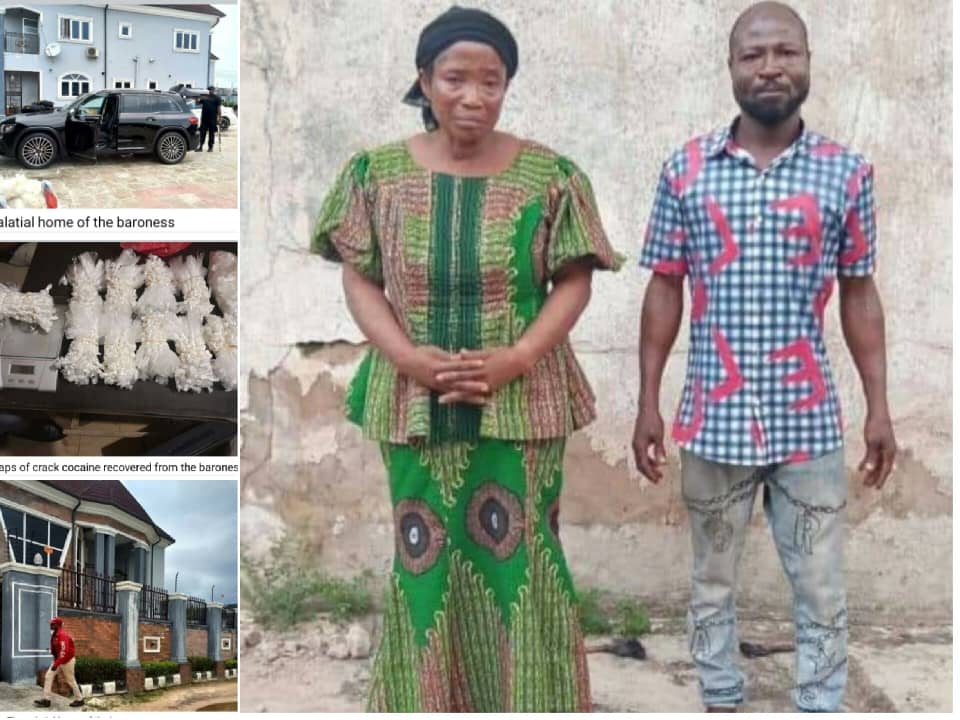 The suspected drug baroness, one of her boys, crack cocaine and her mansion