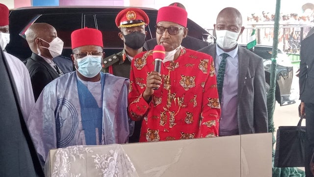 Buhari speaks in Ebonyi