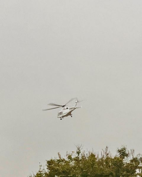 Adeboye departs in an helicopter