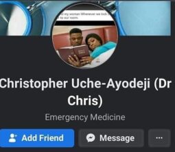 Facebook profile of Uche-Ayodeji