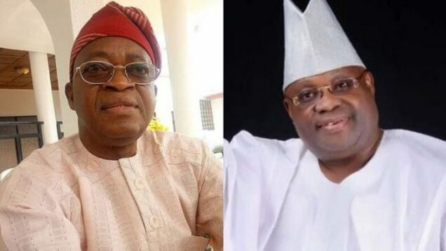 Gboyega Oyetola and Ademola Adeleke