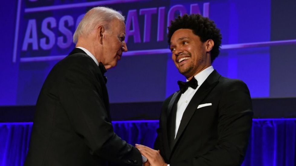 Joe Biden and Trevor Noah at the White House Correspondents dinner