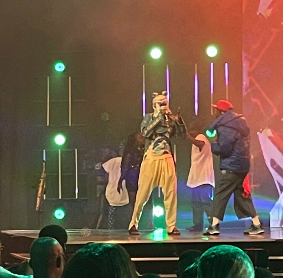 Lagbaja and Rema performing at AMVCA 2022