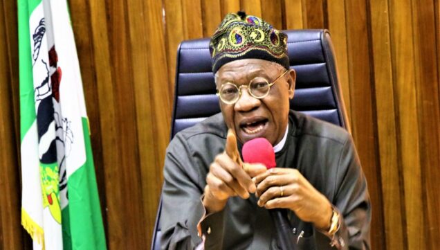 Nigeria’s Minister of Information and Culture, Alhaji Lai Mohammed: warns Facebook to stop IPOB from using its platform to spread hate messages