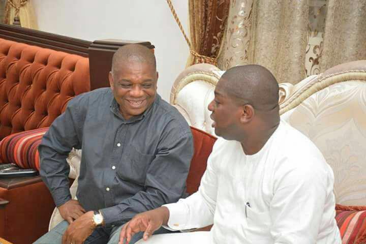 Orji Uzor Kalu and Mascot Uzor Kalu