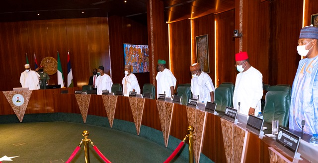 Moment Buhari Met Apc Governors Ahead Presidential Primary Photos Pm News