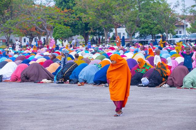 prayer time at Mambila Barrack