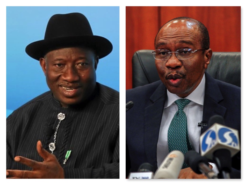 President Goodluck Jonathan and Godwin Emefiele