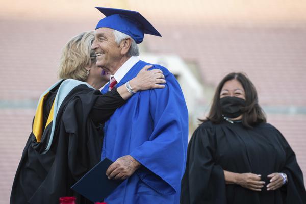 Ted Sams graduates 60 years later