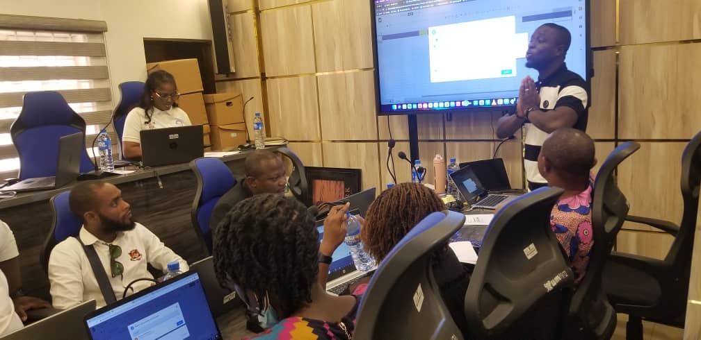 A cross section of participants at the training