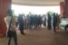 UNIBEN Students at entrance to Federal Secretariat Benin on Monday