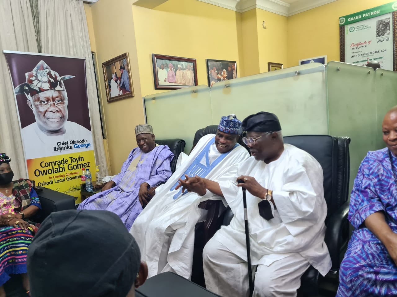 Bode George and Governor Aminu Waziri Tambuwal in Lagos