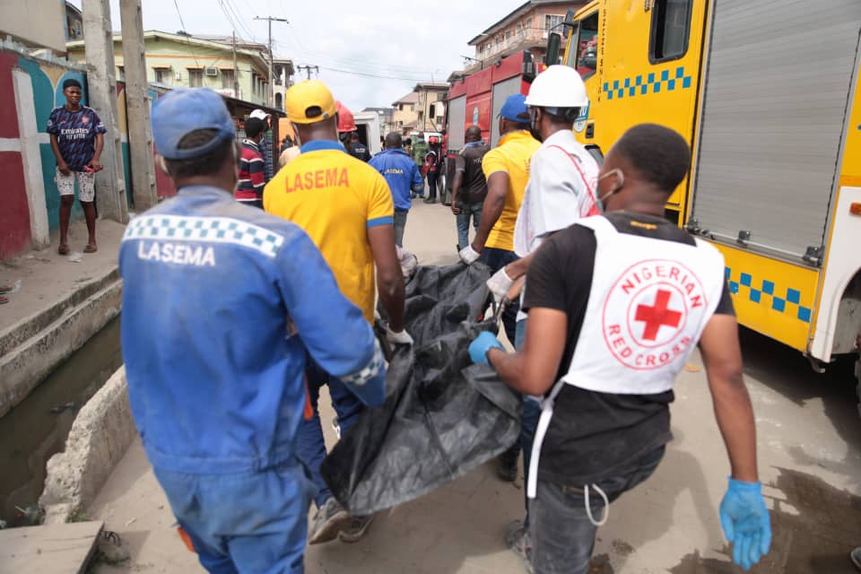 Another body from the collapsed building. 