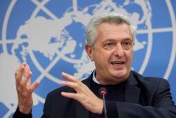 FILE PHOTO: UNHCR Grandi attends a news conference at the U.N. in Geneva