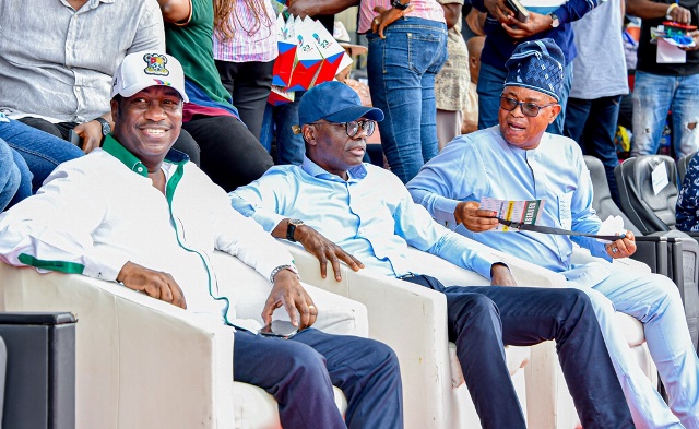 Sanwo-Olu and others at the primary election