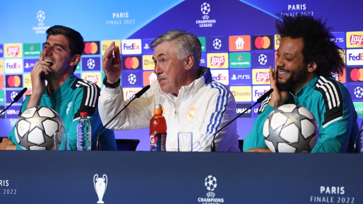Marcelo and Courtois hail Ancelotti impact ahead of final