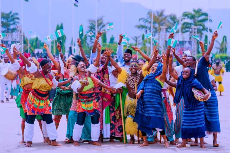 Cultural troupe during the event