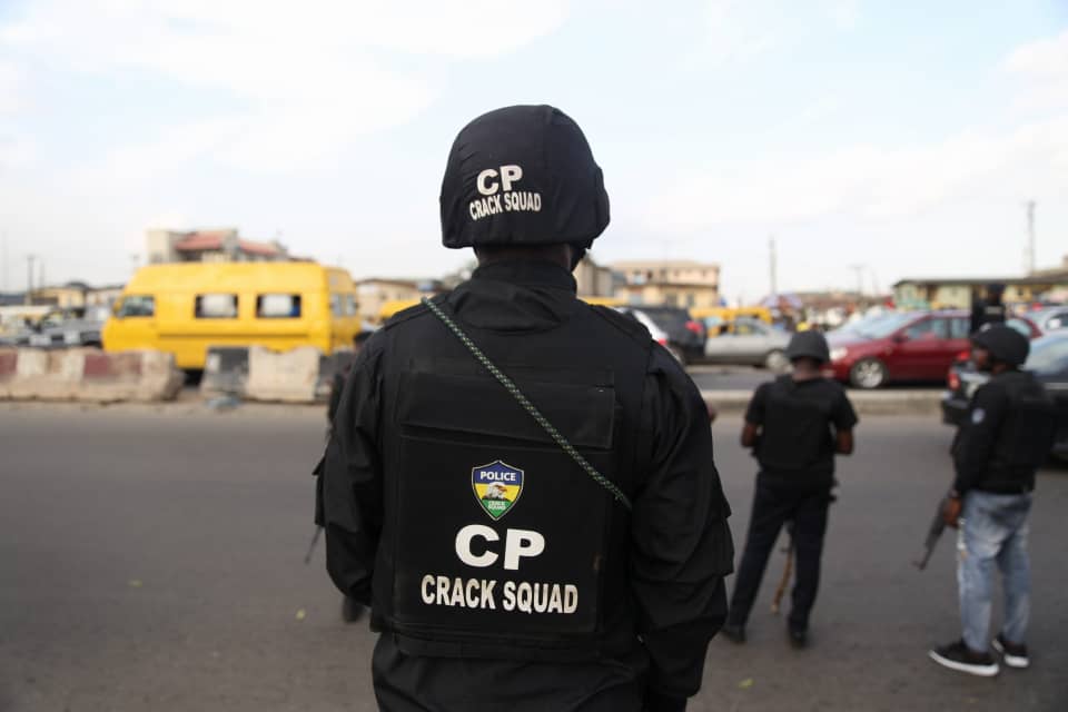 A member of the CP Crack Squad during the enforcement